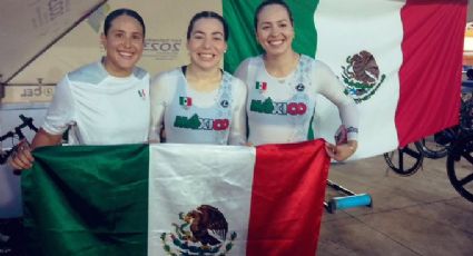 Equipos mexicanos femenil y varonil de Ciclismo Pista se cuelgan el oro en los Juegos Centroamericanos