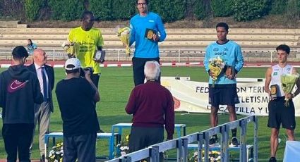 El mexicano Tonatiu López se cuelga medalla de oro en el Trofeo de Atletismo de Salamanca, España