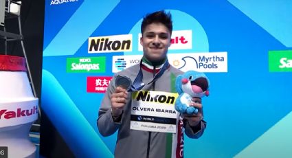 Osmar Olvera conquista plata en trampolín de 1 metro y le da a México su tercera medalla en el Mundial de Natación