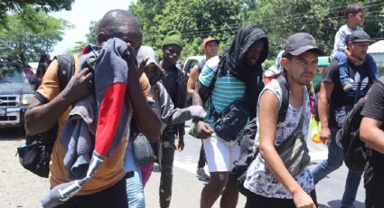 Haitianos y africanos se unen a la caravana migrante que partió de Chiapas