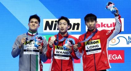 El mexicano Osmar Olvera le pelea de tú a tú a los chinos y consigue medalla de plata en trampolín de 3m, su segunda en el Mundial de Natación