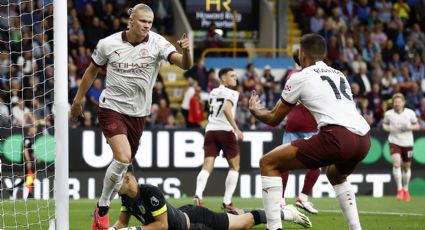 Haaland arranca la Premier League en ‘modo depredador’, marca doblete y el Manchester City golea al Burnley