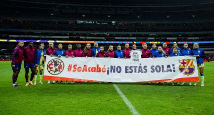 Jugadoras del Barcelona y América lucen manta en apoyo a Jennifer Hermoso: "Se acabó, no estás sola"