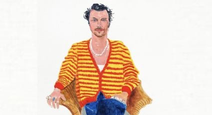 El artista David Hockney plasma a Harry Styles en un retrato que será exhibido en la National Portrait Gallery