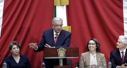 AMLO agradece a Del Mazo y a Peña Nieto por “no intervenir” en las elecciones durante la toma de protesta de Delfina Gómez