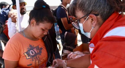 La Cruz Roja interviene por primera vez en la crisis migratoria y provee alimentos a campamento en Ciudad Juárez