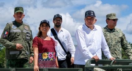 AMLO supervisa la obras del aeropuerto de Tulum y reitera que será inaugurado en diciembre