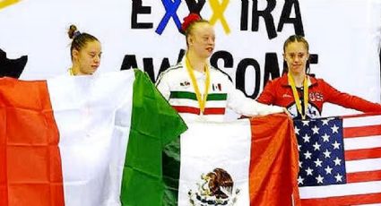 La mexicana María Wetzel logra su cuarto Campeonato Mundial para gimnastas con síndrome de down