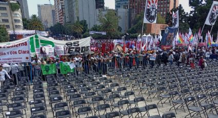 Morenistas saturan las inmediaciones del Monumento a la Revolución para el cierre de precampaña de Sheinbaum