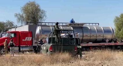 Encuentran al interior de una bodega en Querétaro una toma clandestina de hidrocarburos y 12 mil litros de "huachicol"