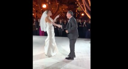 ‘El Maestro’ Benjamín Galindo se pone de pie en la boda de su hija y comparte pista con ella, a tres años y ocho meses de sufrir un derrame cerebral