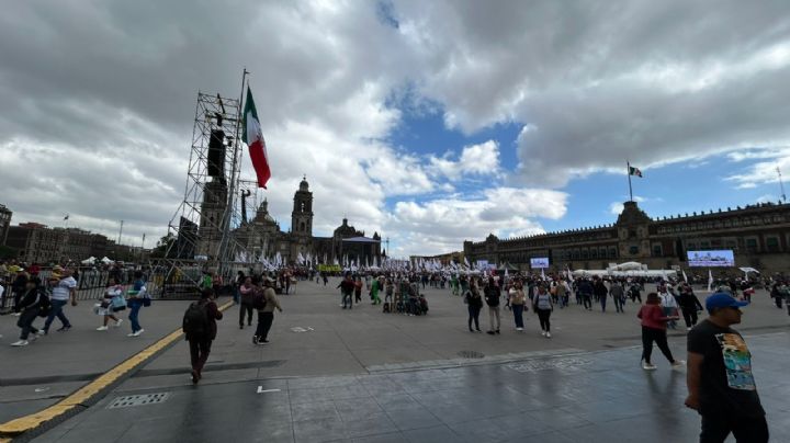 Toma de protesta: comienzan a llegar los asistentes al Zócalo para festejar a Claudia Sheinbaum