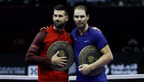 Djokovic vence a Nadal en partido de exhibición y le hace una solicitud: “No te retires, quédate un poco más”