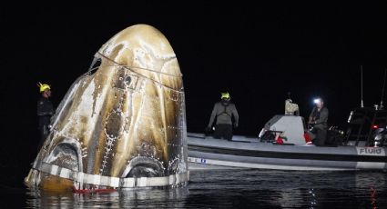 Amerizan en Florida los tripulantes de la octava misión espacial comercial de la Nasa y Space X