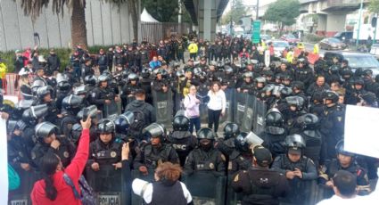 Más de 50 policías de la CDMX encapsulan a una jueza y tres trabajadores del Poder Judicial previo a manifestación en el autódromo