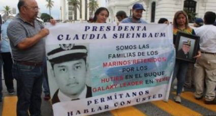 Familiares mexicano secuestrado por rebeldes hutíes piden apoyo a Sheinbaum durante su visita a Veracruz