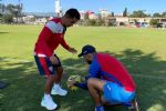 ¡Asombrosa recuperación! El 'Hobbit' Bermúdez ya entrena y toca balón tras sufrir fractura de tibia y peroné hace dos meses