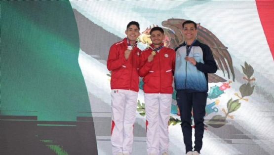 ¡Dominantes! Los mexicanos Iván Veloz y Mario Nava conquistan oro y plata en Campeonato Panamericano de gimnasia aeróbica