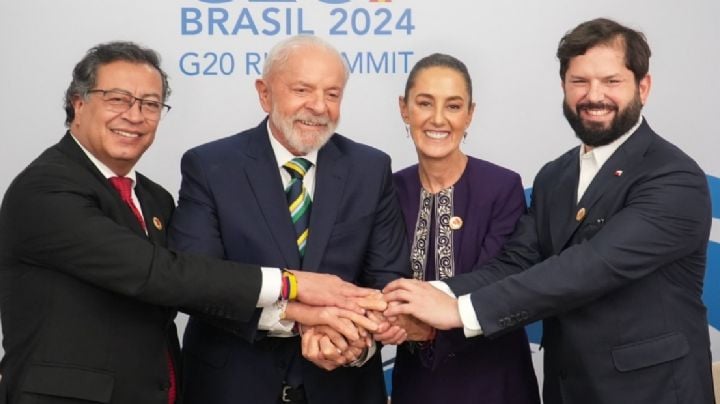 “América Latina unida”: Sheinbaum coincide con Lula da Silva, Boric y Petro en el G20