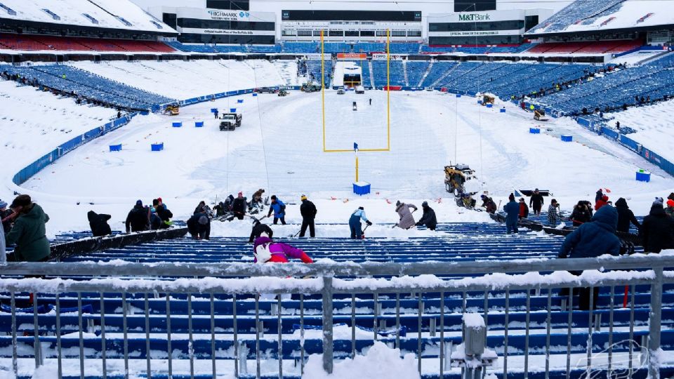 Los Bills compartieron esta imagen de la nevada de enero pasado.
