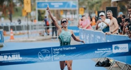 ¡Se acostumbra a ganar! La mexicana Rosa María Tapia conquista oro en la Copa del Mundo de Triatlón en Brasilia