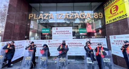 Gobierno de la CDMX puso sellos de suspensión en Plaza Izazaga 89 por infringir normativa