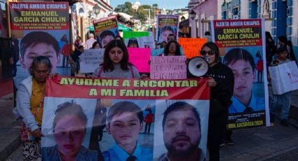 Marchan en Chiapas para exigir la aparición con vida de siete personas secuestradas hace ocho días