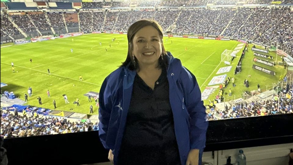 Xóchitl Gálvez, en el estadio Ciudad de los Deportes.