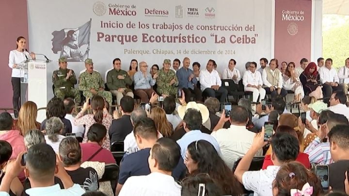 En acto ecológico en Chiapas sin la titular de Semarnat, Sheinbaum ordena evitar lujos a funcionarios