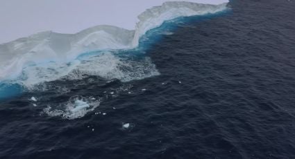 El iceberg más grande del mundo se desprende y navega a la deriva por el océano Antártico