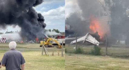 Avión en Argentina se sale de la pista y choca contra casas; hay dos muertos