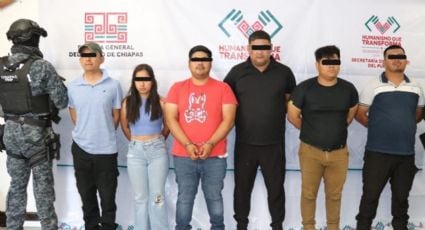 Detienen en Chiapas a seis miembros de banda criminal, entre ellos tres agentes de la Policía de Investigación, por robo y extorsión