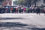 Comerciantes protestan en el Centro de la CDMX por el cierre de la Plaza Izazaga 89