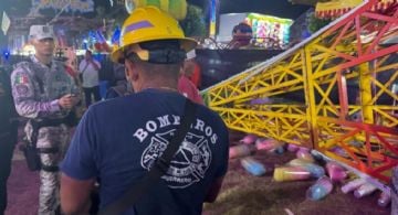 Se desploma juego mecánico en una feria de Acapulco; reportan al menos dos lesionados