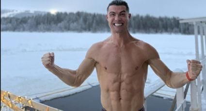 Cristiano Ronaldo festeja Navidad en la nieve con un chapuzón en aguas heladas que comparte con sus millones de seguidores en redes sociales