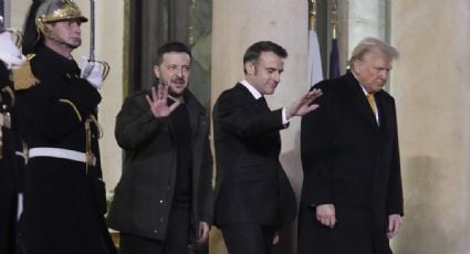 Zelenski considera "buena y productiva" su entrevista con Trump y Macron en París