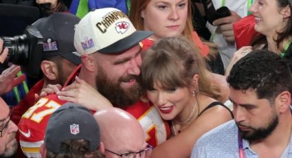 Taylor Swift festeja en el campo con un eufórico Travis Kelce que ya apunta a ganar otro Super Bowl: “Viva Las Vegas”