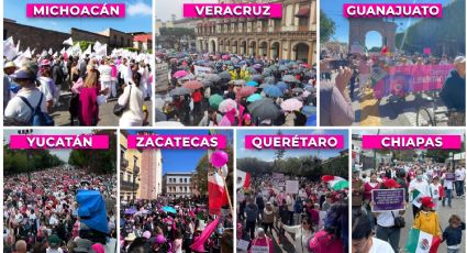 Replican la "Marcha por nuestra democracia" en distintos estados del país: ciudadanos exigen voto libre y respeto al Poder Judicial