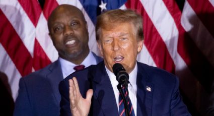 Trump apunta al senador Tim Scott como posible compañero de fórmula para las elecciones presidenciales