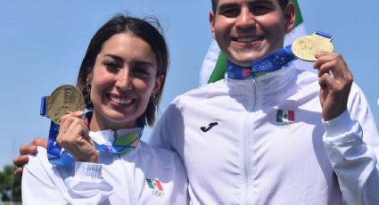 Los pentatletas mexicanos Mariana Arceo y Duilio Carrillo obtienen medalla de oro en la Copa del Mundo en Egipto