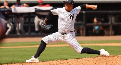 El mexicano Víctor González y los dominicanos Juan Soto y Robinson Canó se emocionan por el Yankees-Diablos Rojos