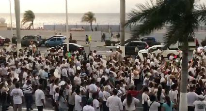 Protestan en Campeche contra Layda Sansores por negarse a destituir a la secretaria de Seguridad