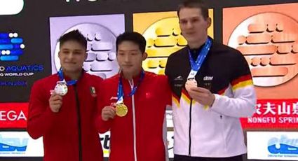 ¡Es grande! El mexicano Osmar Olvera gana medalla de plata en trampolín 3m de la Copa del Mundo de Clavados en Berlín