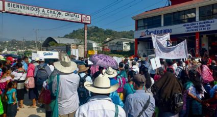 Indígenas de Chiapas marchan contra la presencia del crimen organizado en sus comunidades