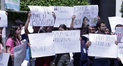 Estudiantes de la Universidad de Guadalajara paran actividades por segundo día para exigir la localización de su compañero desaparecido