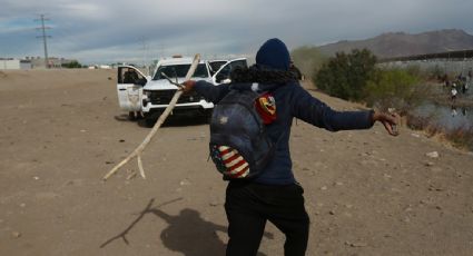 Migrantes en la frontera con EU agreden a agentes del INM; los acusan de abuso de autoridad