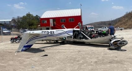 Se desploma aeronave en Atizapán de Zaragoza; hay tres heridos