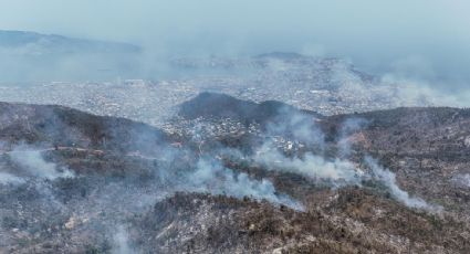 Incendios forestales persisten en Acapulco una semana después de haber comenzado