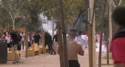 Ultras radicales del Athletic de Bilbao y el Mallorca se pelean en la previa de la Final de la Copa del Rey