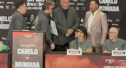 ‘Canelo’ Álvarez y Óscar de la Hoya intercambian insultos y casi llegan a los golpes en una conferencia